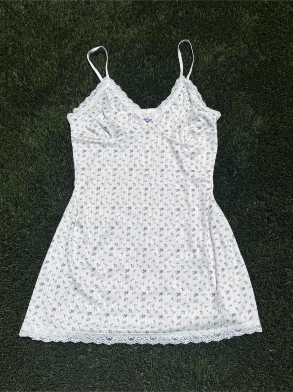 White Floral Lace-Trim Chemise Slip - Women's Intimate Sleepwear